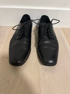 Hugo Boss Black Leather Derby Shoes